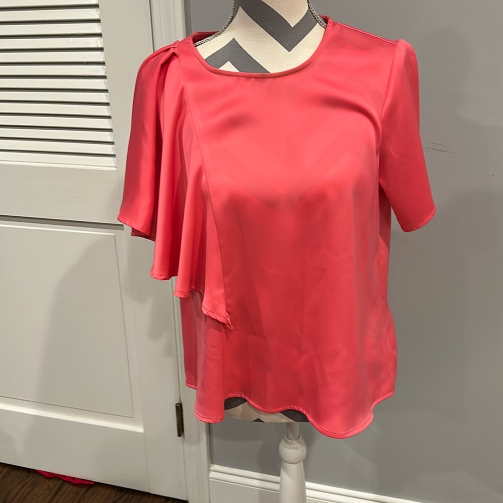 Crosby NWOT ruffle shirt pink